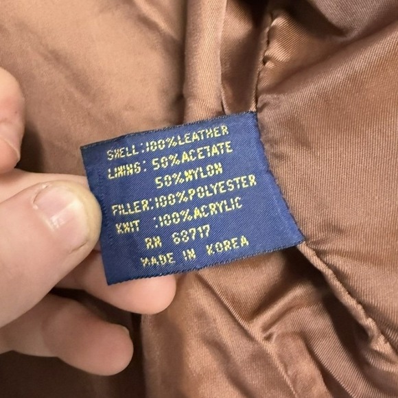 Vintage G III Brown Leather Bomber Jacket Mens Aviator Flight Coat Map Lining - Picture 9 of 10